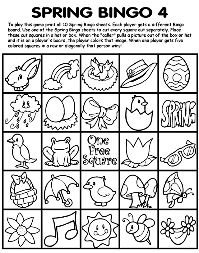 Easter and Spring Kids  Coloring Pages Coloring Activity